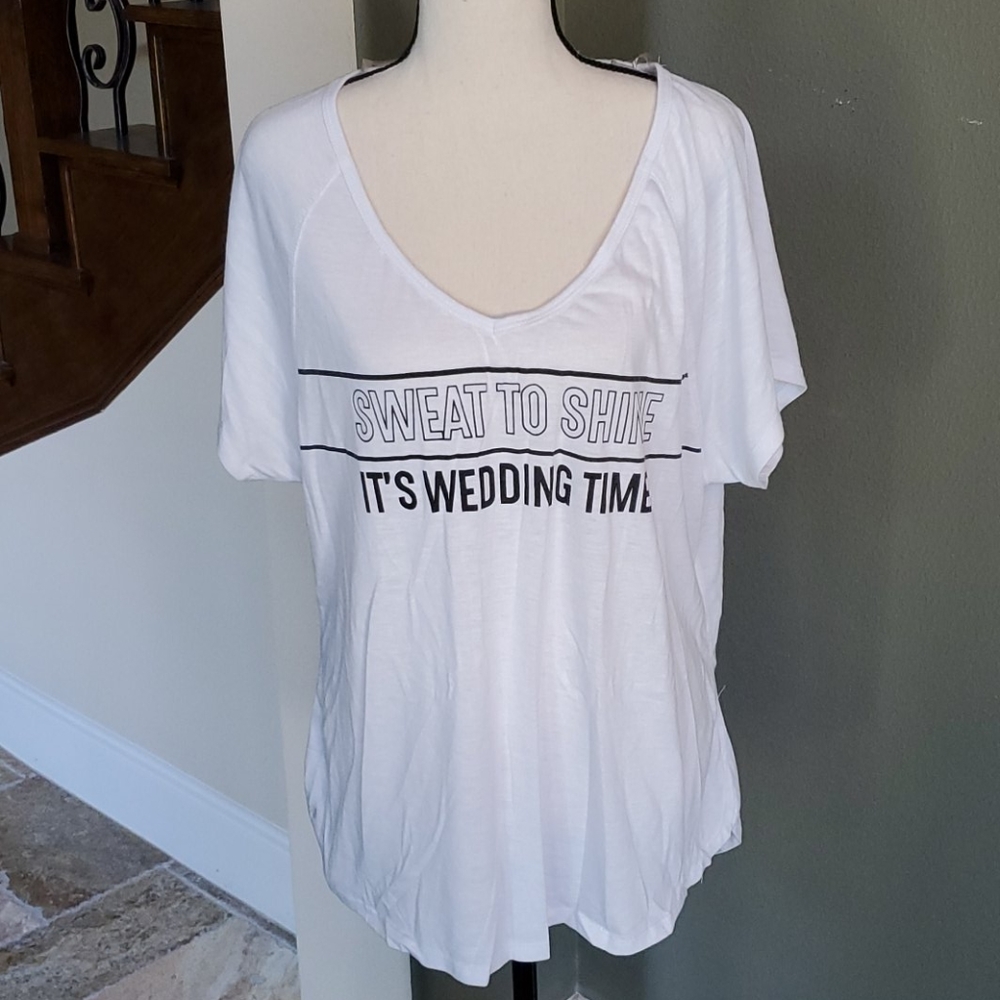Bride Workout Casual Workout Shirt Plus Size